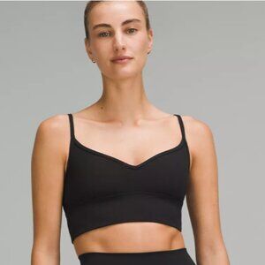Lululemon Align Sweetheart Bra A/B Light Support Sz 8 Black Yoga Activewear NWT